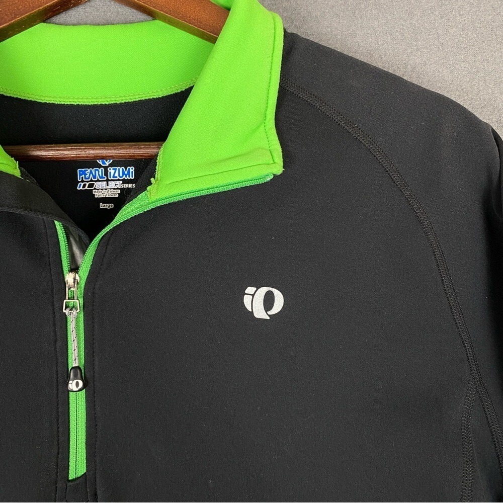 Pearl Izumi Cycling Jersey Sweatshirt Mens‎ L 1/4 Zip Mock Neck Pullover Stretch - Picture 4 of 10